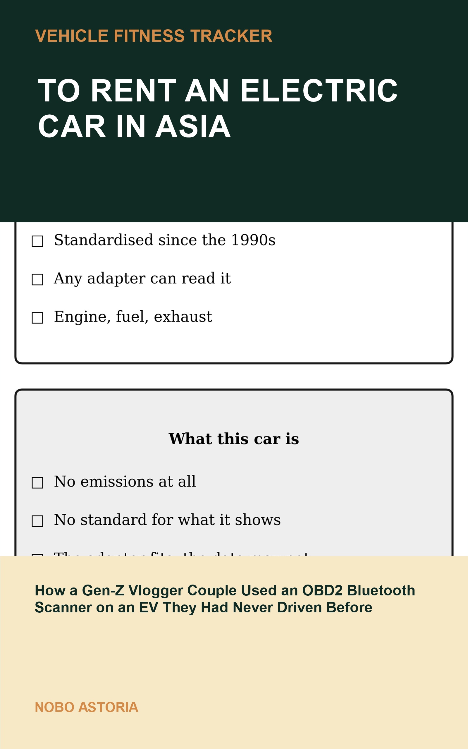 Cover artwork for To Rent an Electric Car in Asia
